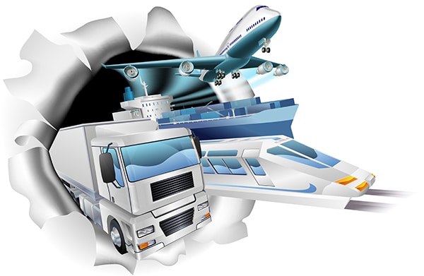 DOT Truck, Plane, Train, and Boat